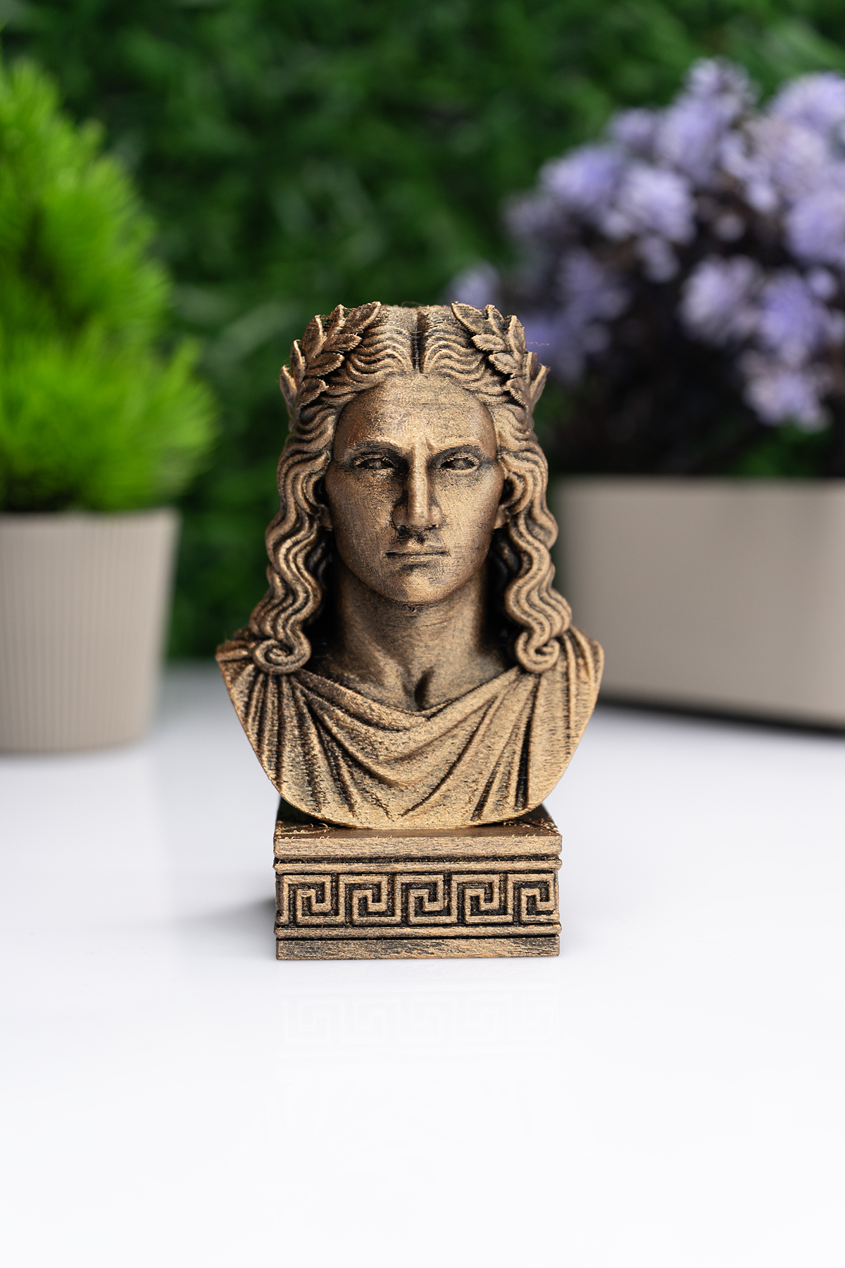 Apollo Büst Figür – Antik Yunan Mitolojisi Dekoratif Heykel Apollo Büst Figür – Antik Yunan Mitolojisi Dekoratif Heykel