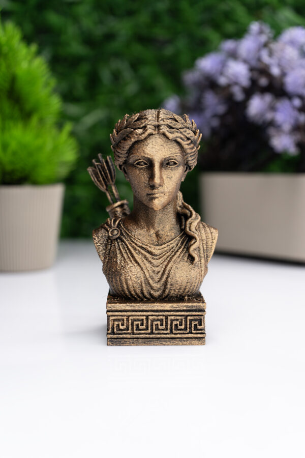 Artemis Büst Figür – Antik Yunan Mitolojisi Dekoratif Heykel