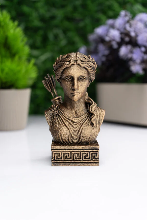 Artemis Büst Figür – Antik Yunan Mitolojisi Dekoratif Heykel