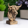 Boğa Büst Heykel – El Yapımı Dekoratif Figür