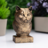 British Shorthair Büst Heykel – El Yapımı Dekoratif Figür