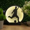 Futbol Temalı Lightbox – 3D Işıklı Masa Lambası | LED Gece Lambası | Gaming Dekor