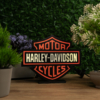 Harley Davidson Lightbox – 3D Işıklı Masa Lambası | LED Gece Lambası | Gaming Dekor
