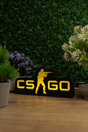 CS GO Lightbox – 3D Işıklı Masa Lambası | LED Gece Lambası | Gaming Dekor