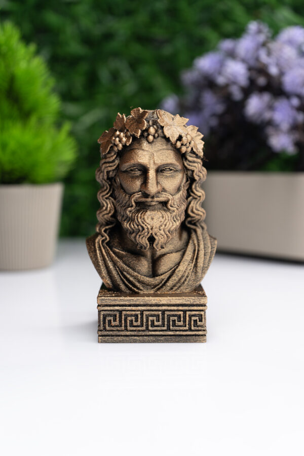 Dionysos Büst Figür – Antik Yunan Mitolojisi Dekoratif Heykel
