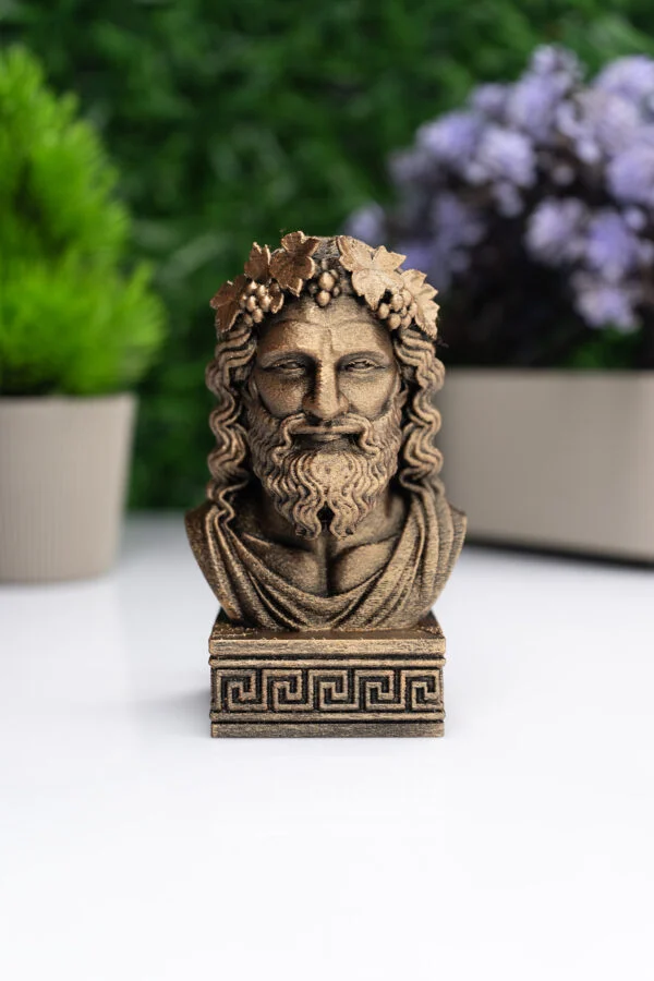 Dionysos Büst Figür – Antik Yunan Mitolojisi Dekoratif Heykel