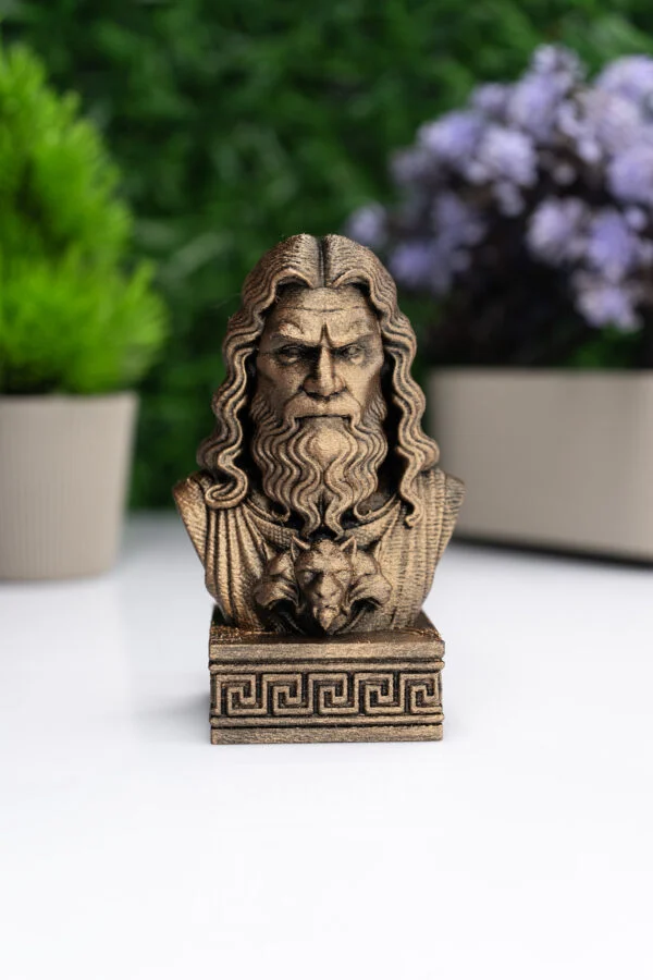 Hades Büst Figür – Antik Yunan Mitolojisi Dekoratif Heykel