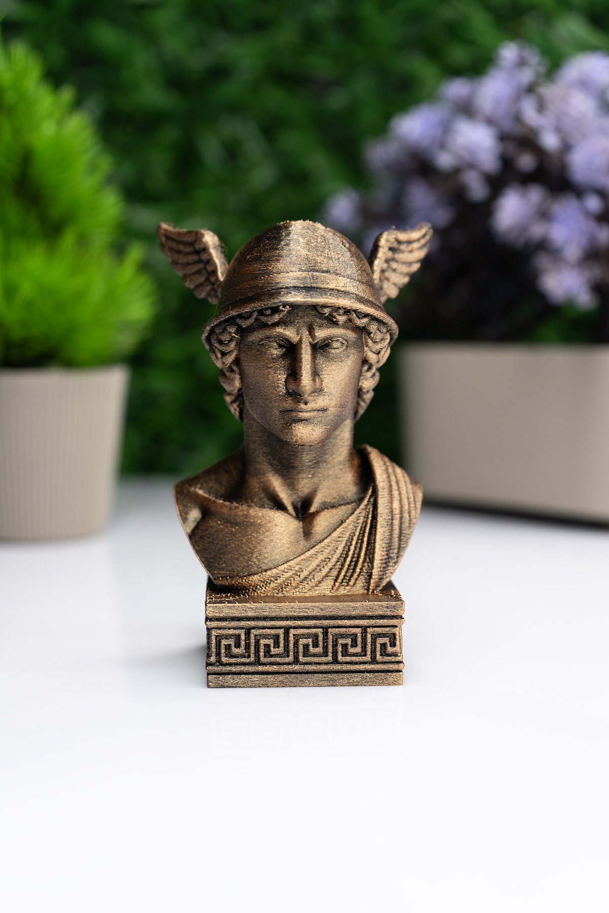 Hermes Büst Figür – Antik Yunan Mitolojisi Dekoratif Heykel Hermes Büst Figür – Antik Yunan Mitolojisi Dekoratif Heykel