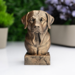 Labrador Retriever Köpek Büst Heykel – El Yapımı Dekoratif Figür