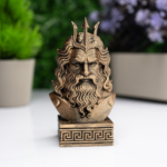 Poseidon Büst Figür – Antik Yunan Mitolojisi Dekoratif Heykel
