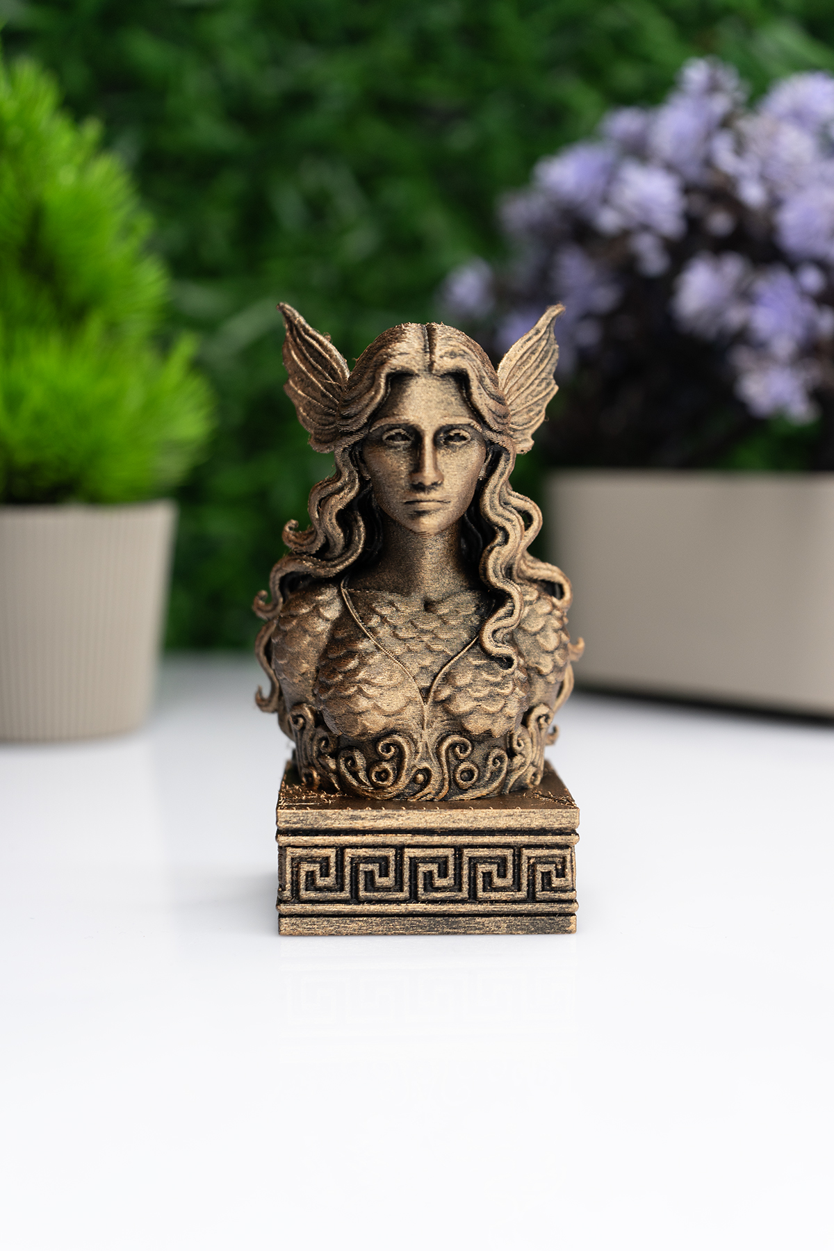 Rusalka Büst Figür – Antik Yunan Mitolojisi Dekoratif Heykel Rusalka Büst Figür – Antik Yunan Mitolojisi Dekoratif Heykel