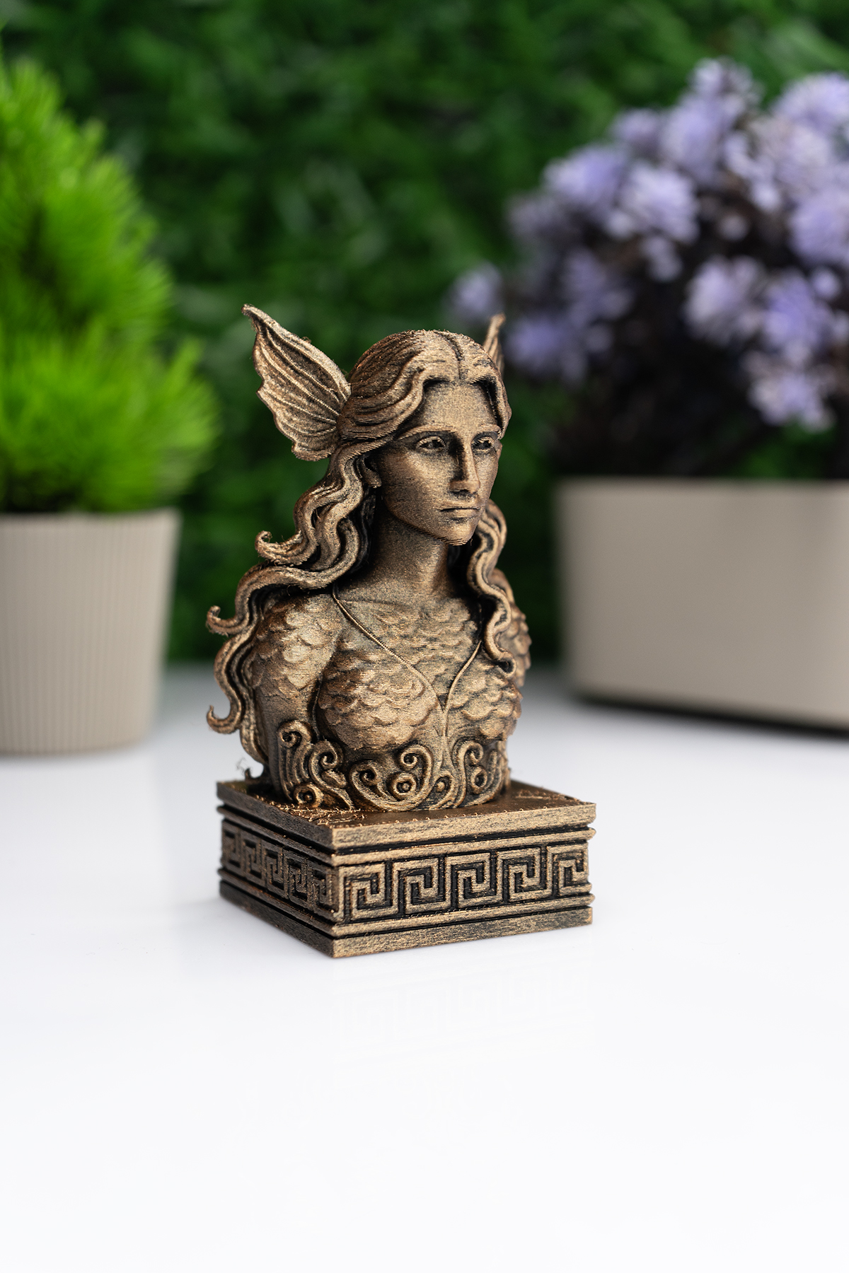 Rusalka Büst Figür – Antik Yunan Mitolojisi Dekoratif Heykel Rusalka Büst Figür – Antik Yunan Mitolojisi Dekoratif Heykel