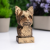 Yorkshire Terrier Büst Heykel – El Yapımı Dekoratif Figür