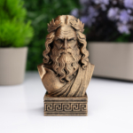 Zeus Büst Figür – Antik Yunan Mitolojisi Dekoratif Heykel