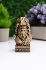 Zeus Büst Figür – Antik Yunan Mitolojisi Dekoratif Heykel