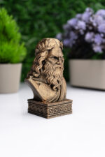 Zeus Büst Figür – Antik Yunan Mitolojisi Dekoratif Heykel