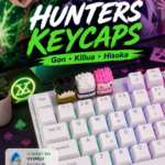 Gon Killua ve Hisoka Hunter x Hunter keycaps seti Gon temalı Cherry MX uyumlu anime keycap Killua temalı mekanik klavye tuşu Hisoka temalı renkli anime keycap Hunter x Hunter 3'lü keycap seti klavye görünümü Cherry MX uyumlu Gon Killua Hisoka keycap seti