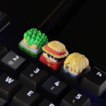 One Piece Keycap Seti | Luffy, Zoro ve Sanji 3’lü Set