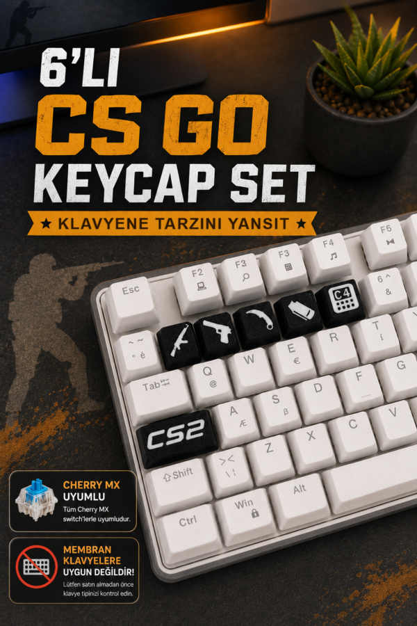 CSGO1 Makerpax Özel keycaps, koleksiyonluk figürler ve oyuncu aksesuarları.
