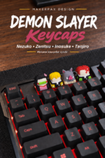Demon Slayer Keycaps Seti | Nezuko, Zenitsu, Inosuke ve Tanjiro