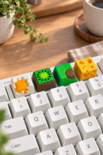 Kahvaltılık Keycaps Seti | Yumurta, Kivi, Avokado ve Peynir - Görsel 4
