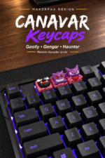 Canavar Keycaps Seti | Gastly, Haunter ve Gengar