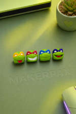 Ninja Kaplumbağa Keycaps Seti | 4’lü Karakter Tasarımı - Görsel 2