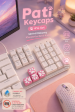 Pati Keycaps Seti | 4’lü Pembe Pati Tasarımı