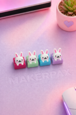 Tavşan Keycaps Seti | Dört Renkli Tasarım - Görsel 2