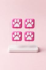 Pati Keycaps Seti | 4’lü Pembe Pati Tasarımı - Görsel 2