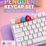 Penguen Keycaps Seti | 4’lü Renkli Tasarım
