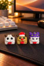 Poro Keycaps Seti | Klasik, Noel ve Mor Şapkalı - Görsel 2