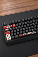 Apex Legends Gamer Keycaps 8 tuş ve 1 spacebar seti, klavye yakın görünümü