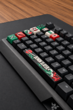 Demon Slayer Anime Keycaps 8 tuş ve 1 spacebar seti, klavye detay görünümü