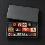 Dota 2 Gamer Keycaps 8 tuş ve 1 spacebar seti, kutulu set görünümü