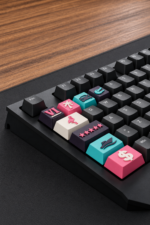 GTA 6 Gamer Keycaps 8 tus ve 1 spacebar seti, klavye gorunumu