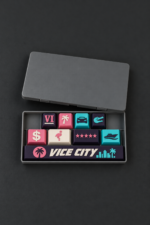 GTA 6 Gamer Keycaps 8 tus ve 1 spacebar seti, kutulu set gorunumu