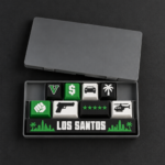 GTA V Gamer Keycaps 8 tuş ve 1 spacebar seti, kutulu set görünümü