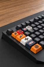 Naruto Anime Keycaps 8 tus ve 1 spacebar seti, klavye gorunumu