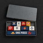 One Piece Anime Keycaps 8 tuş ve 1 spacebar seti, kutulu set görünümü