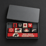 Red Dead Redemption Gamer Keycaps 8 tuş ve 1 spacebar seti, kutulu set görünümü