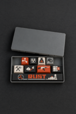 Rust Gamer Keycaps seti, 8 tuş ve 1 spacebar saklama kutusunda