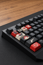 Makerpax Red Dead Redemption Gamer Keycaps temalı tuş kapaklarının yakın görünümü