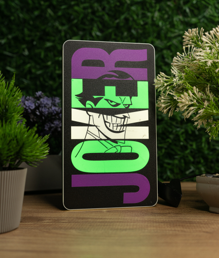 Joker Lightbox – 3D Işıklı Masa Lambası | LED Gece Lambası | Gaming Dekor